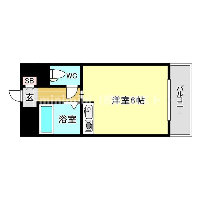 サンキャドマスミナミ堀江の間取り