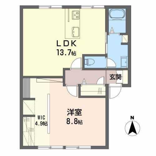 メゾン・ド・バンベール Ａ棟の間取り
