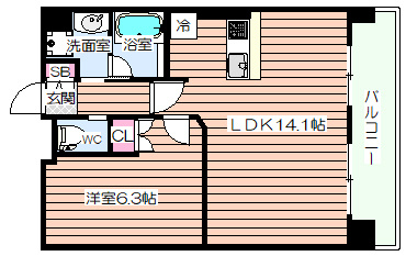 【間取り】 | アルグラッド鷺洲