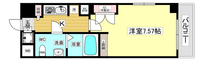 【間取り】 | ＡＶＩＯＮ　７Ｍ８