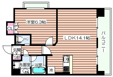 【間取り】 | アルグラッド鷺洲