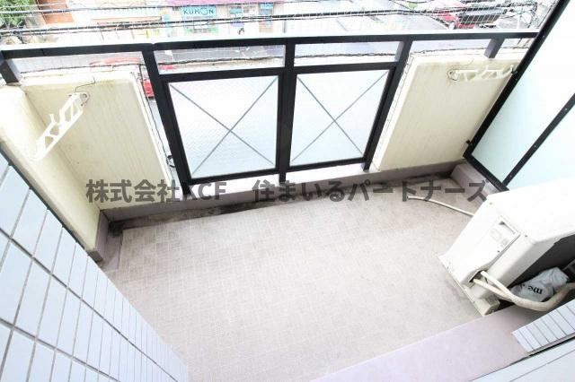 ダイナコート久留米レジックスのバルコニー|落ち着いた時間を過ごせるバルコニーです