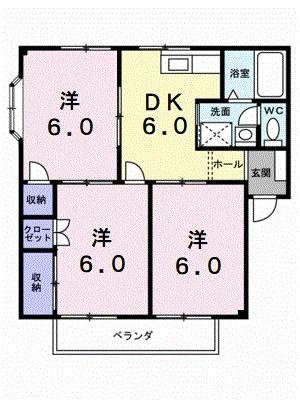 【間取り】 | シティハイツ沖