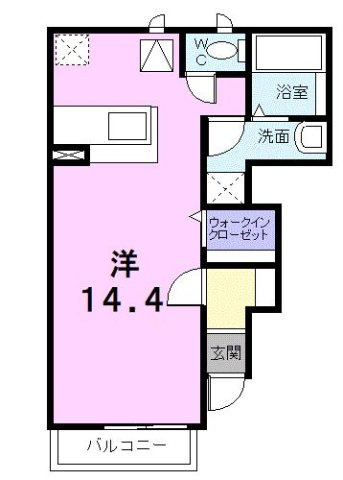 【間取り】 | サン　リット　Ｂ