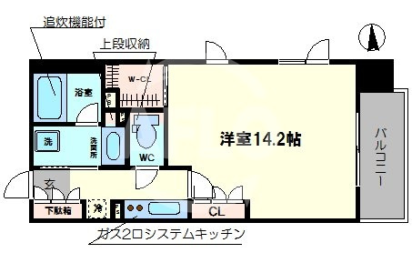 パークアクシス大阪新町の間取り|パークアクシス大阪新町　間取り