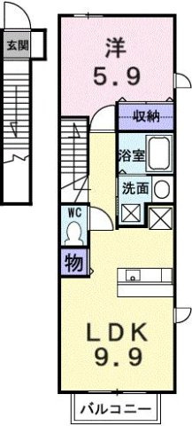 【間取り】 | アイ・ビーコート　Ａ