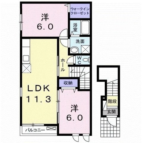 【間取り】 | プリムローズ桜