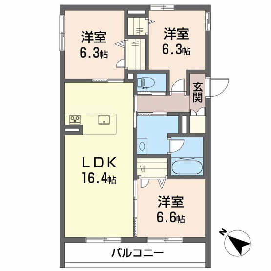 【間取り】 | ベレオ道後
