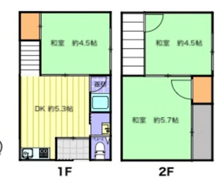 【間取り】 | 堺市北区金岡町　中古戸建