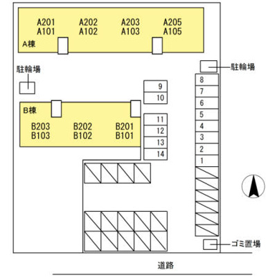 【区画図】 | セジュール土居田　A棟