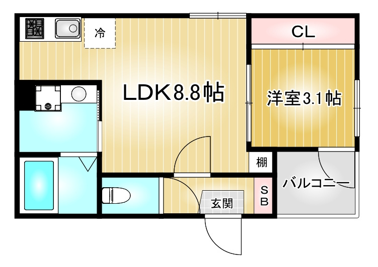 ハーモニーテラス日比野｜名古屋市の賃貸ならMy賃貸の間取り|ハーモニーテラス日比野
