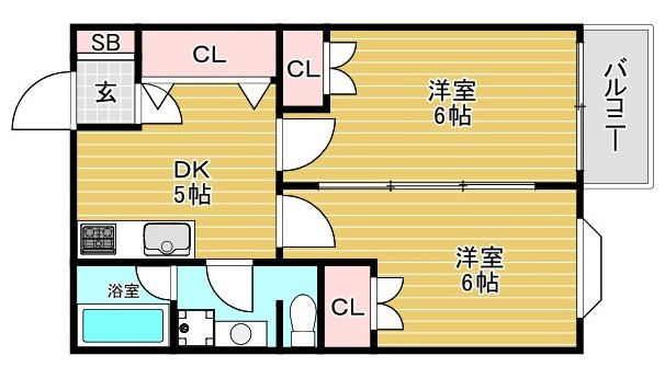 ハイツエルムの間取り