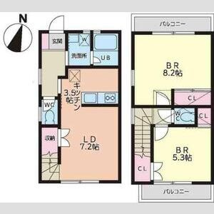プラシド青谷の間取り