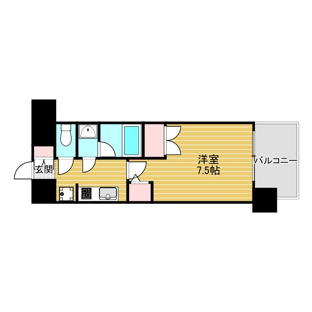 パークフラッツ江坂の間取り