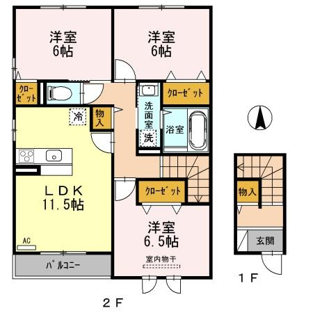 【間取り】 | カーサ　セレーナ
