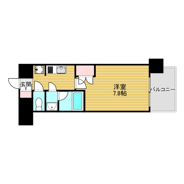 パークフラッツ江坂の間取り