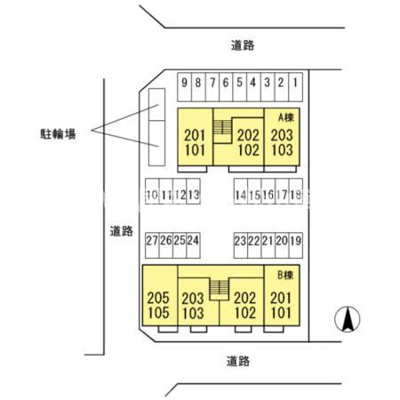 【区画図】 | 空と風　A棟