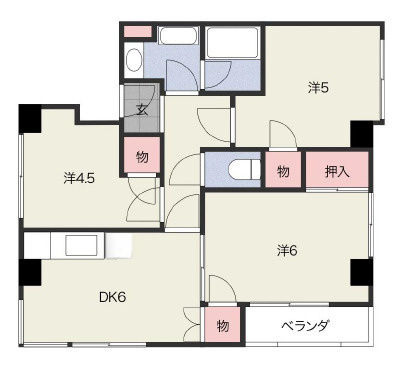 ガーデンハイツ芦屋の間取り