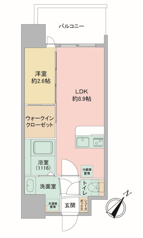 セレニテ神戸駅前アリエの間取り