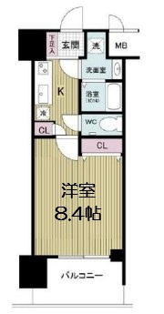 【間取り】 | グランカーサ梅田北