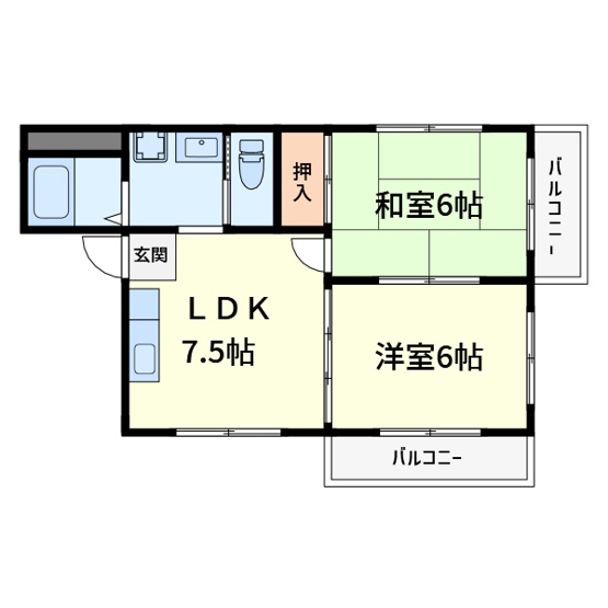 【間取り】 | 中本ハイツ
