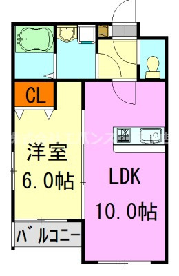 【間取り】 | カーサメイプル千葉中央