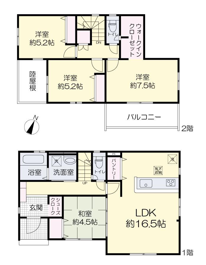 グラファーレ　岡山市東区東平島【仲介手数料無料】の間取り
