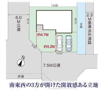 グラファーレ　岡山市東区東平島【仲介手数料無料】の区画図