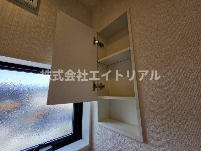 可児市土田宿　第4　新築戸建　全1棟の収納|2階　トイレ収納