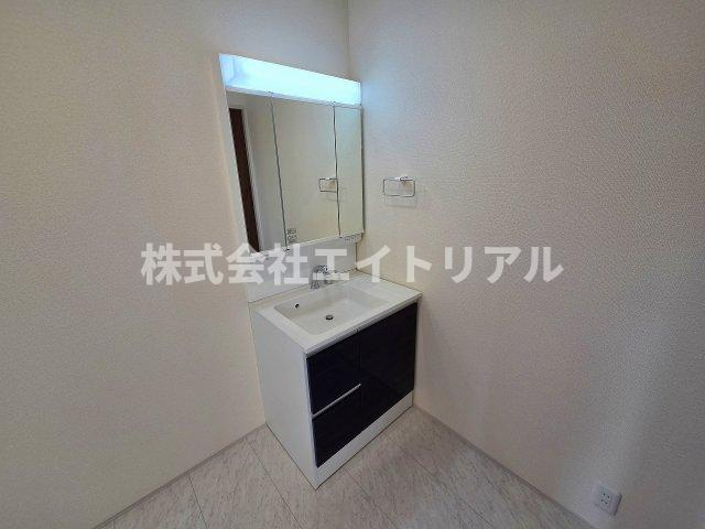 可児市土田宿　第4　新築戸建　全1棟の独立洗面台|1階