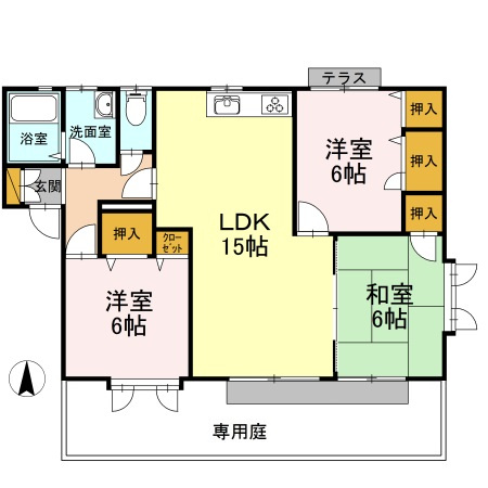 【間取り】 | グランシード東野　A棟