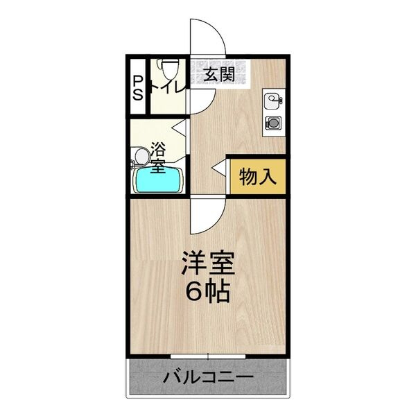 アイワステーションビルⅥ号館の間取り