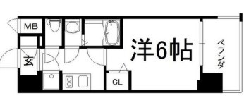 レジュールアッシュOSAKA新深江の間取り