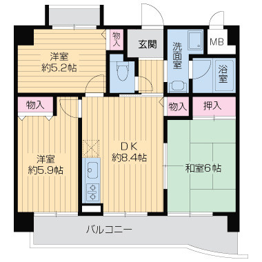 シャリテ今里の間取り
