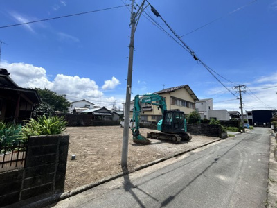 【前面道路含む現地写真】 | 小浜町売地 | 通勤通学に便利な駅徒歩9分！トラブルのない確定測量済