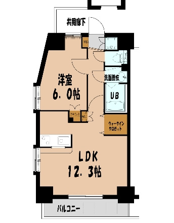 クリエート住吉の間取り|使いやすい間取りです。