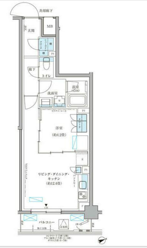 パークアクシス文京本郷の間取り