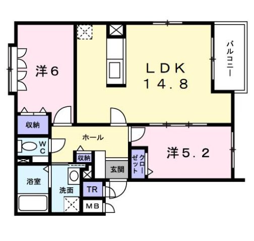 パレ麻生の間取り