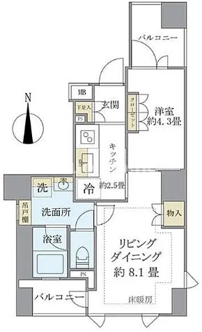 Brillia上野Place ブリリア上野プレイスの間取り|最上階（14階）南向き・4方角部屋住戸につきまして日当たり・通風・眺望良好