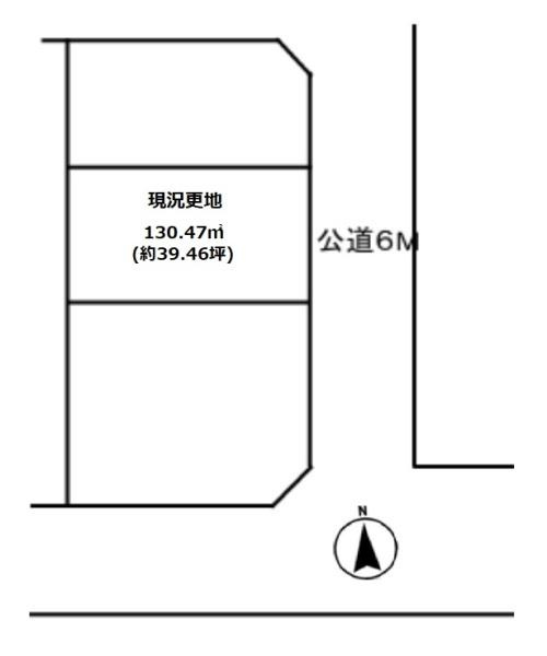 香芝市すみれ野１丁目の売地の土地図