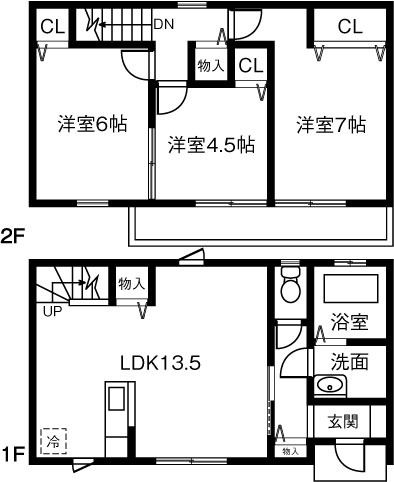 【間取り】 | メゾネットファーム前野