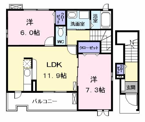 ノーブルヴィラ　Ⅰの間取り