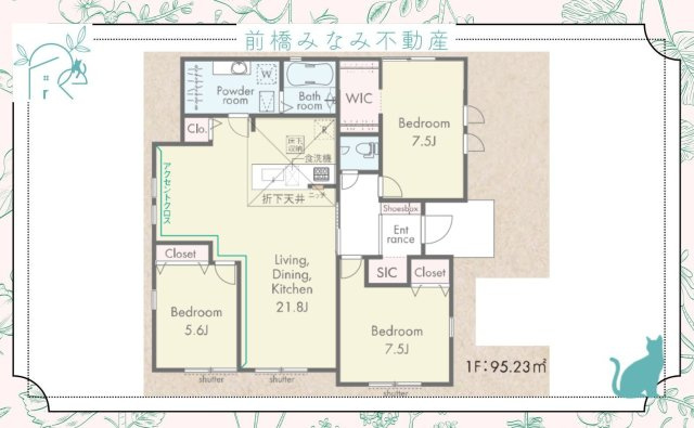 【新築平屋】玉村町板井2期　１号棟(全４棟)　リナージュ　新築建売分譲の地図
