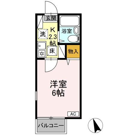 ソレイユ長野の間取り