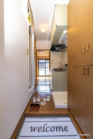 ソレイユ長野の玄関