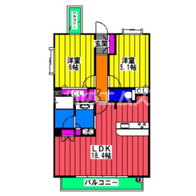 【間取り】 | 第８ケイコーマンション駅南 | 第８ケイコーマンション駅南の間取り