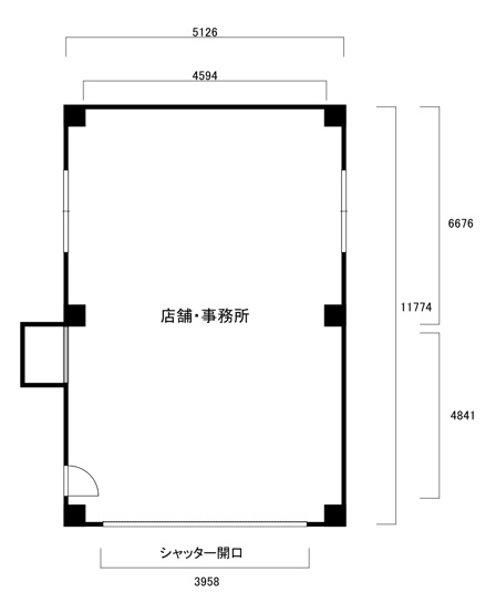 【間取り】 | 中山手通7丁目店舗