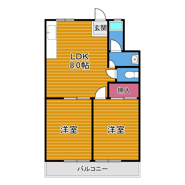 シャトードイワネ1号館の間取り