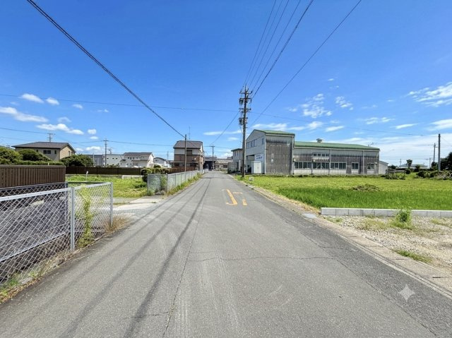 笠井新田町の前面道路含む現地写真|物件前の道路になります。