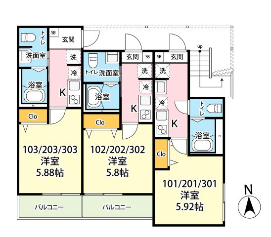 キャメル蕨錦町の間取り